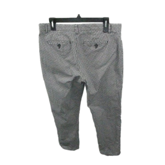 Gap Black/White Patterned Cotton Pants Size 10R - Picture 4 of 6